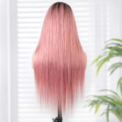 Debut Blonde Straight Lace Front Wigs 13x6x1 Lace Part Human Hair Wig For Women Transparent Lace Highlight Colored Remy Hair
