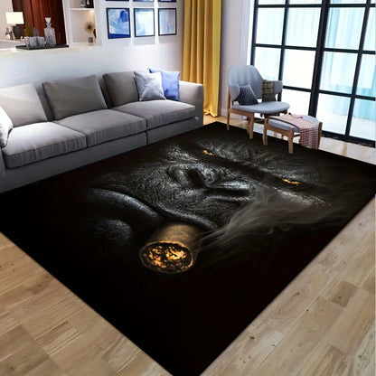Chimpanzee Print Waterproof Doormat, Non-Slip Machine Washable Rug for Indoor Outdoor Multi-Room Home Decor