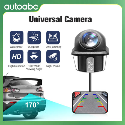 AUTOABC AHD 720P Waterproof Car Rear View Camera Suitable for BMW, Volvo, Mercedes Benz, Audi Universal Camera 175°