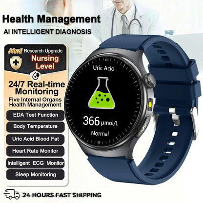 2026 New Health Sport ECG AI Diagnosis Smart Watches Men Heart Rate Blood Pressure IP68 Waterproof Smartwatches For Men Women