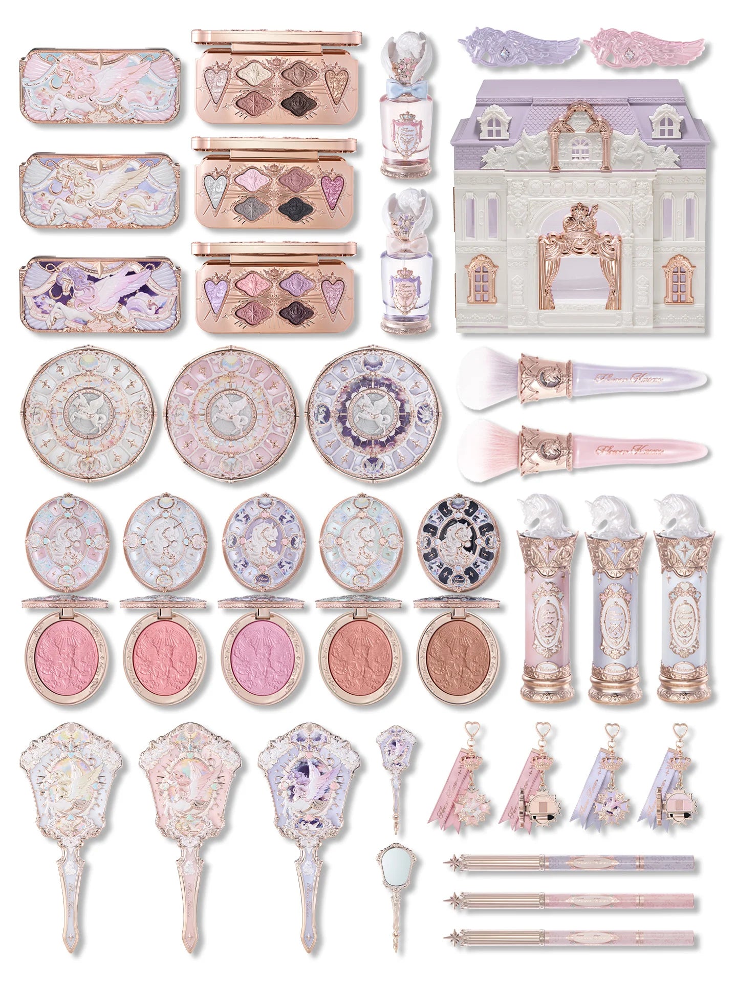 Flowerknows Shell's Jewel Collection All In One Makeup Kit Makeup Set for Women Full Kit Eyeshadow Lip Tint Blusher Perfume Box