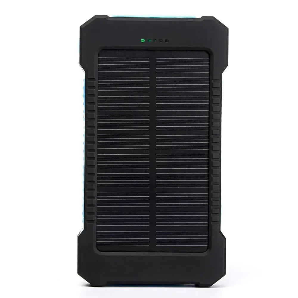 20000mAh Portable Solar Power Bank Waterproof External Battery Backup Powerbank 20000 MAh Phone Battery Charger LED Power Bank