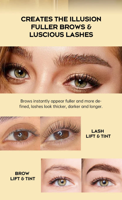 Gollee Lash and Brow Curling Perm Kit Natural Eyelash Lifting Perm Treatment Makeup Long Lasting 4-6 Weeks For Lash Curler Perm