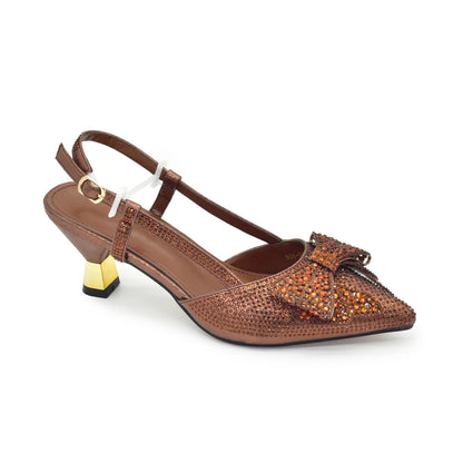 New Arrival Italian Matching Shoes and Bag Sets Decorated with Rhinestone Luxury Designer Shoes Women Shoes for Women High Heels