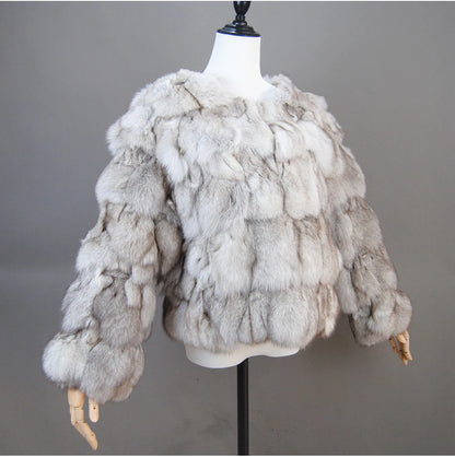 2026 New Style Real Fur Coat 100% Natural Fur Jacket Female Winter Warm Leather Fox Fur Coat High Quality Fur Vest