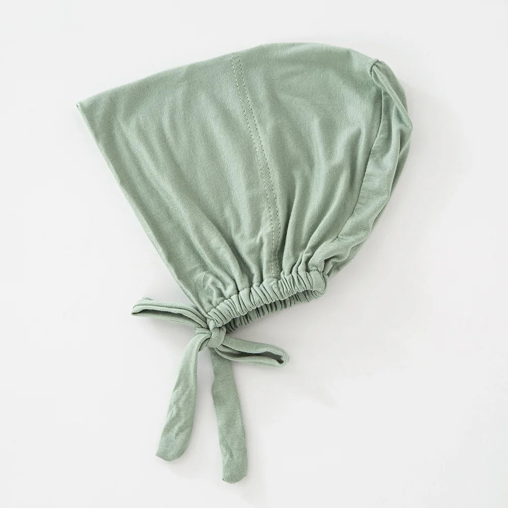 82 Colors Tie-Back Undercaps Fashion Women's Inner Hijab Muslim Cap Bonnet Plain Islamic Cotton Spandex Jersey DEW Underscarf