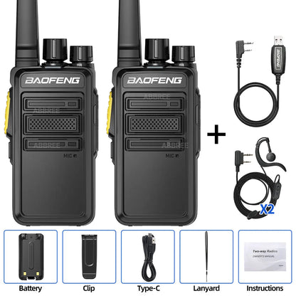 Baofeng BF-V12D GMSK Digital Walkie Talkie UHF Encrypted Call Noice Reduction HD Radio Wireless Copy Frequency Two Way Ham Radio
