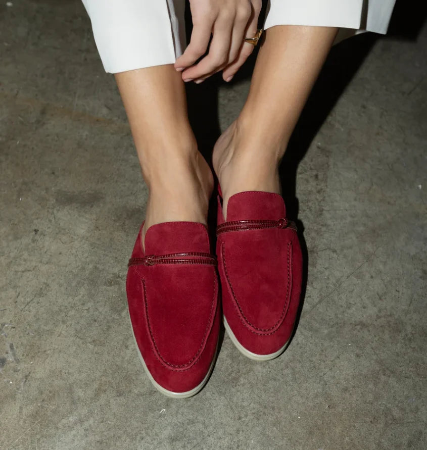 Loafers for Women Designer Luxury Middle East Tassel Suede Leather 2025 Slip On Slippers Flat Work Walking High Quality Shoes