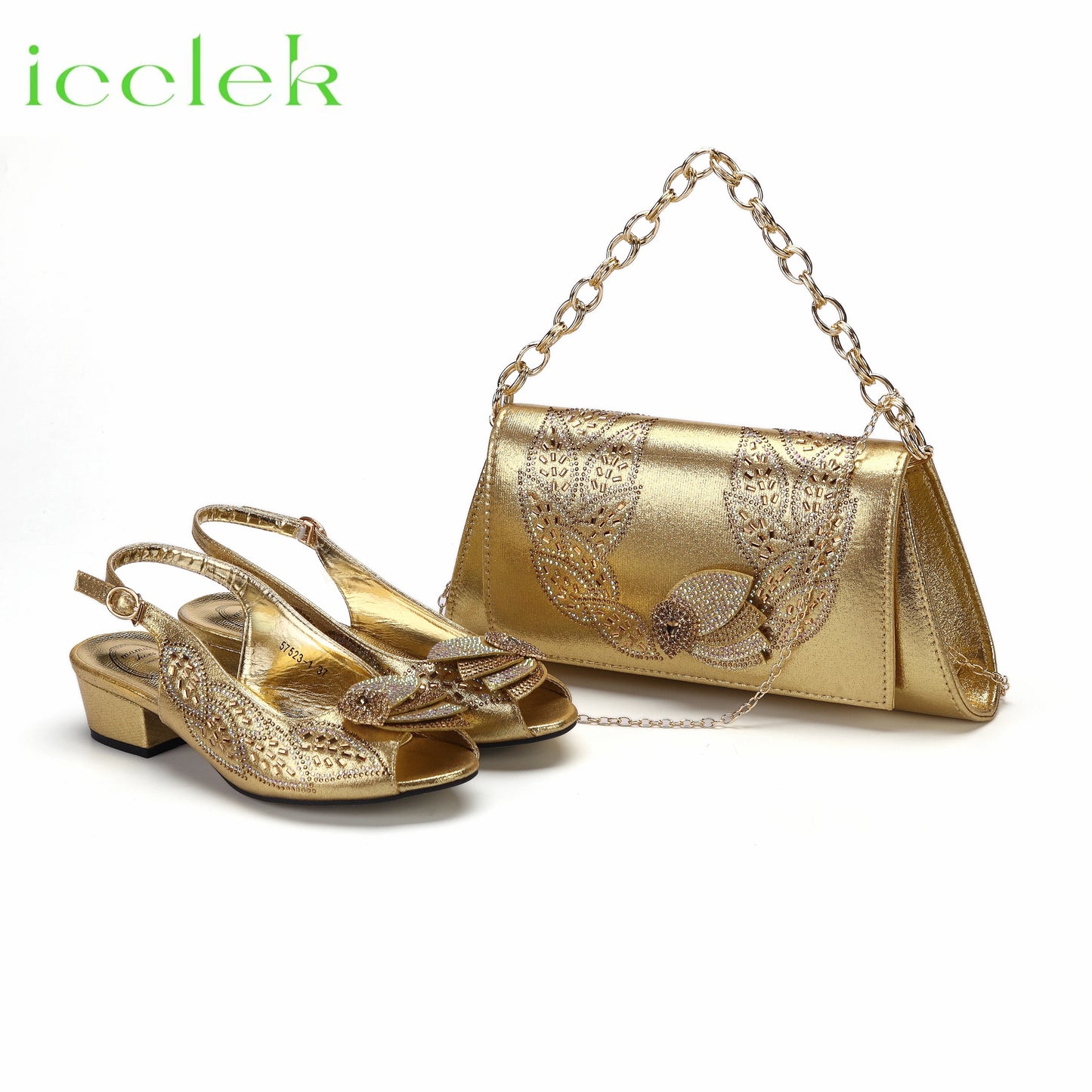 New Arrival Purple Color Women Peep Toe Sandals Shoes Matching bag Set For Mature Offices Ladies in Dress