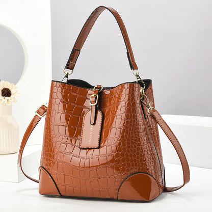 Retro PU Leather Purses and Handbags 2025 Shoudler Bags for Women Luxury Designer Women Crossbody Bucket Bag Sac A Main