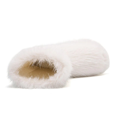 Winter Fluffy Ankle Boots Female Casual Plarform Women's Shoes Plush Luxury Designer Indoor Outdoor Fuzzy Fur Snow Booties Trend