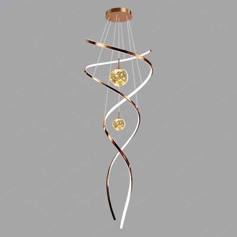 Modern home decor led lights pendant light lamps forstaircase Chandeliers for living room hanging light indoor lighting