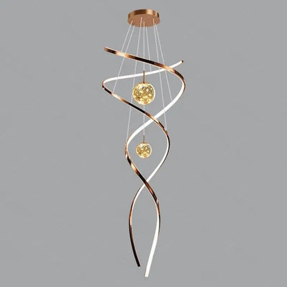 Modern home decor led lights pendant light lamps forstaircase Chandeliers for living room hanging light indoor lighting
