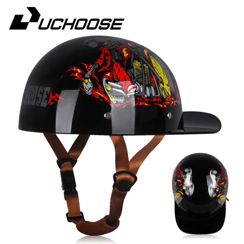 Vintage personalized men's and women's baseball caps motorcycle helmets ladybug helmets electric car baseball caps, half helmets