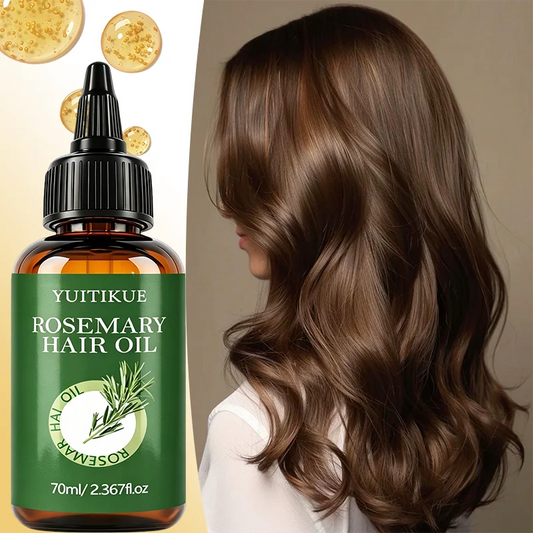 Rosemary Hair Oil, Deeply Nourishes & Hydrates Dry Hair, Tames Frizz for Silky Smoothness and All-Day Glossy Shine