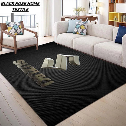 Suzuki Cool Motorcycle Display Carpet Work Floor Mat Garage Racing Moto Electric Vehicle Entrance Anti Slip Doormat Bedroom Rug
