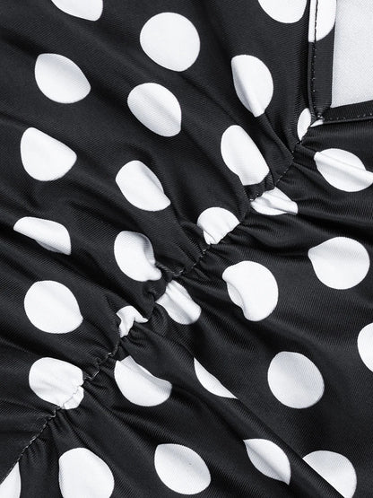 Yomesugar 2026 Summer Women's Polka Dot Printed Backless Jumpsuits Sexy Square Collar Sleeveless Skinny Rompers Party Clubwear