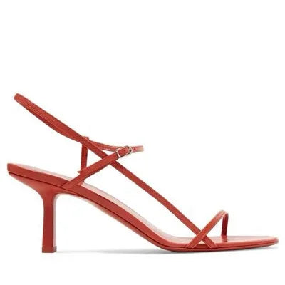 Thin Strap Sandals Women's Summer New with A Single Buckle Strap Womens Shoes Thin Heels with Exposed Toes High-heeled Sandals