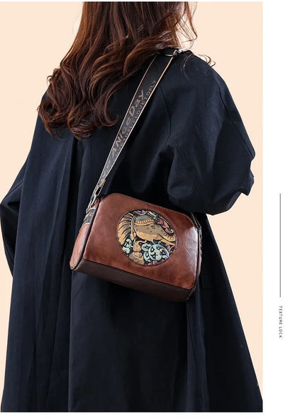 Women Crossbody Bag for Women Elephant Bags Fashion Print High Quality Leather Shoulder Bag Messenger Bags Sac a Main