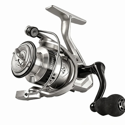 Fisherman Metal Spool Spinning Reel 5.2/1 Gear Ratio Heavy Duty Bait Cast Reel Comfortable Smooth Fishing Reel Lake Fishing