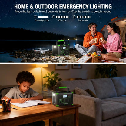 EBL 999Wh 1000W Portable Power Station for Camping,Wireless Charger