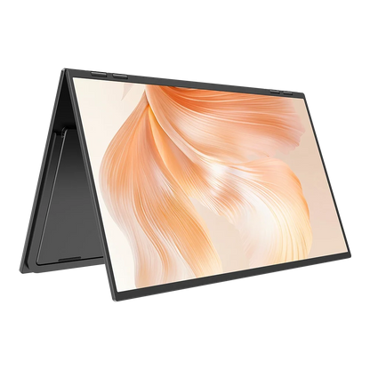 UPERFECT Delta Mega 23.8 Inch 100Hz Dual Screen Stacked Computer Display 1080P 360° Folding Triple Extender Monitor with Speaker