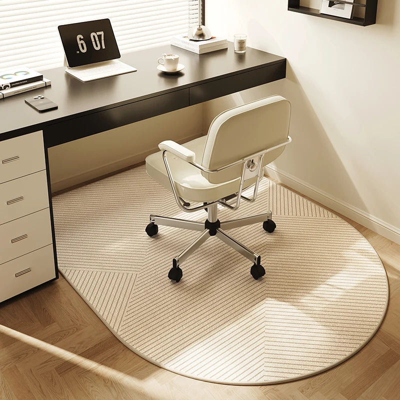 VIKAMA Computer Chair Non-Slip Mat Bedroom Dresser Chair Foot Mat Study Swivel Chair Floor Protection Mat Under Desk Carpet