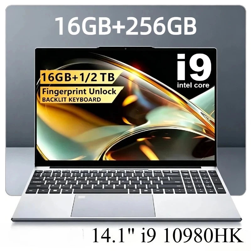 Intel Core i9 10980HK 14.1 Inch Pro Laptop 8C 16T 2.4GHz Base 5.3GHz Boost 16MB 45W 32GB RAM 2TB M.2 SSD Gaming Office