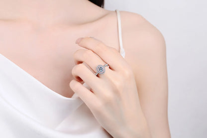 Sweet Girl Oval Ring 1ct Women Moissanite PT950 Platinum - Slimming Oval Cut, Sweet Lovely Charm
