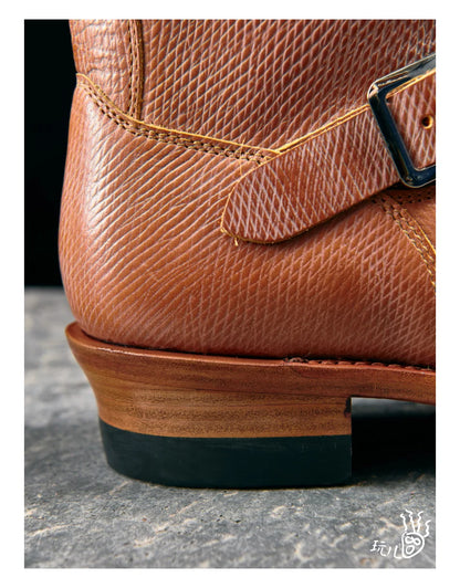 KOWM Cowhide Hiking shoes workwear goodyear shoes trendy  ankle shoes walking sneakers Brown trekking boots men Engineer's boots