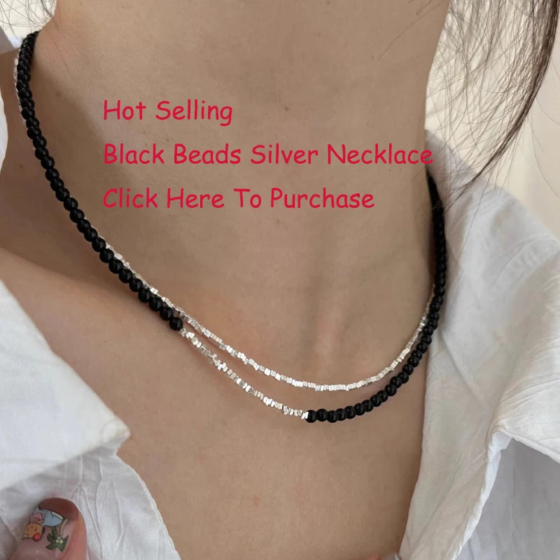 New Trendy Fashion 925 Silver Pearl Simple Elegant Thin Chain Pendant Necklace for Women Girl Jewelry Dropship Wholesale