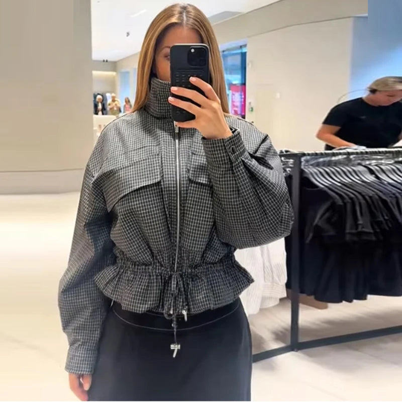 Women's Winter Jackets Coats 2026 New Fashion Plaid Loose Thick Warm Young Women's Jacket Fall Chic Holiday Street Coats Blouse