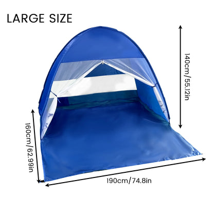 PAKICETUS Pop-up Beach Tent, Compact Folding Sun Shelter with Handbag, Lightweight Outdoor Tent for Camping Picnic Travel Beach Vacation