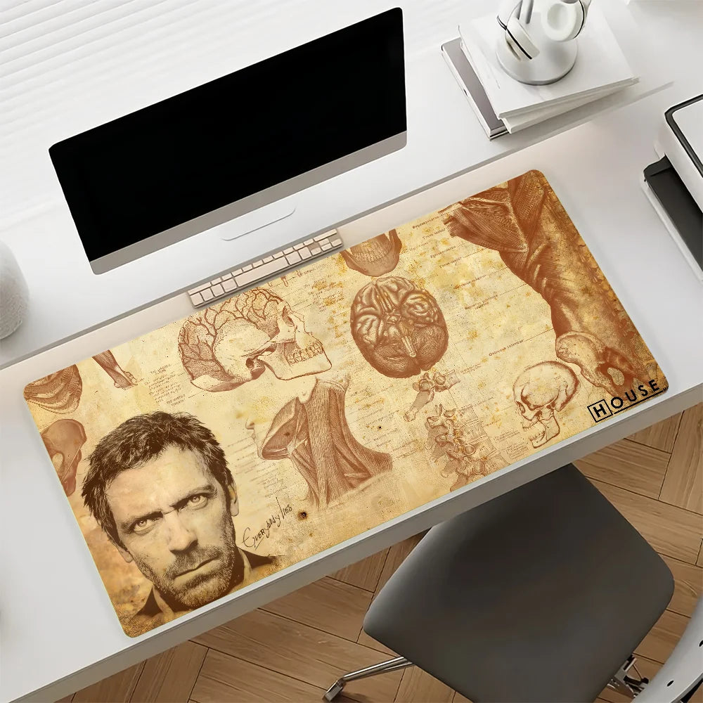 Classic TV House Mouse Pad Non-slip Rubber Gamer Balance Computer Mat Decoracion Deskmat Laptop Office Large