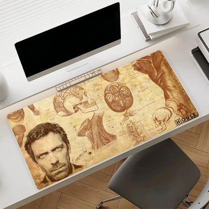 Classic TV House Mouse Pad Non-slip Rubber Gamer Balance Computer Mat Decoracion Deskmat Laptop Office Large