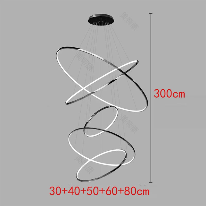 Nordic home decoration, stair chandelier, living room and dining room Pendant lights, ceiling light, indoor lighting