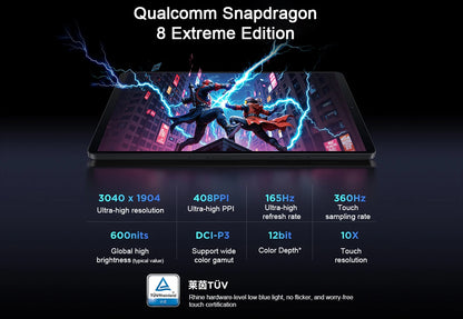 2025 New Lenovo LEGION Y700 4th Gen Gaming Tablet Snapdragon 8 Elite 256GB 512GB 8.8" 3040x1904 165Hz Screen 7600mAh Android Tab