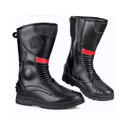 Waterproof Off-Road Motorcycle Boots Anti-Fall Botas Moto Hombre Riding Shoes Protection Comfortable Footwear for Men