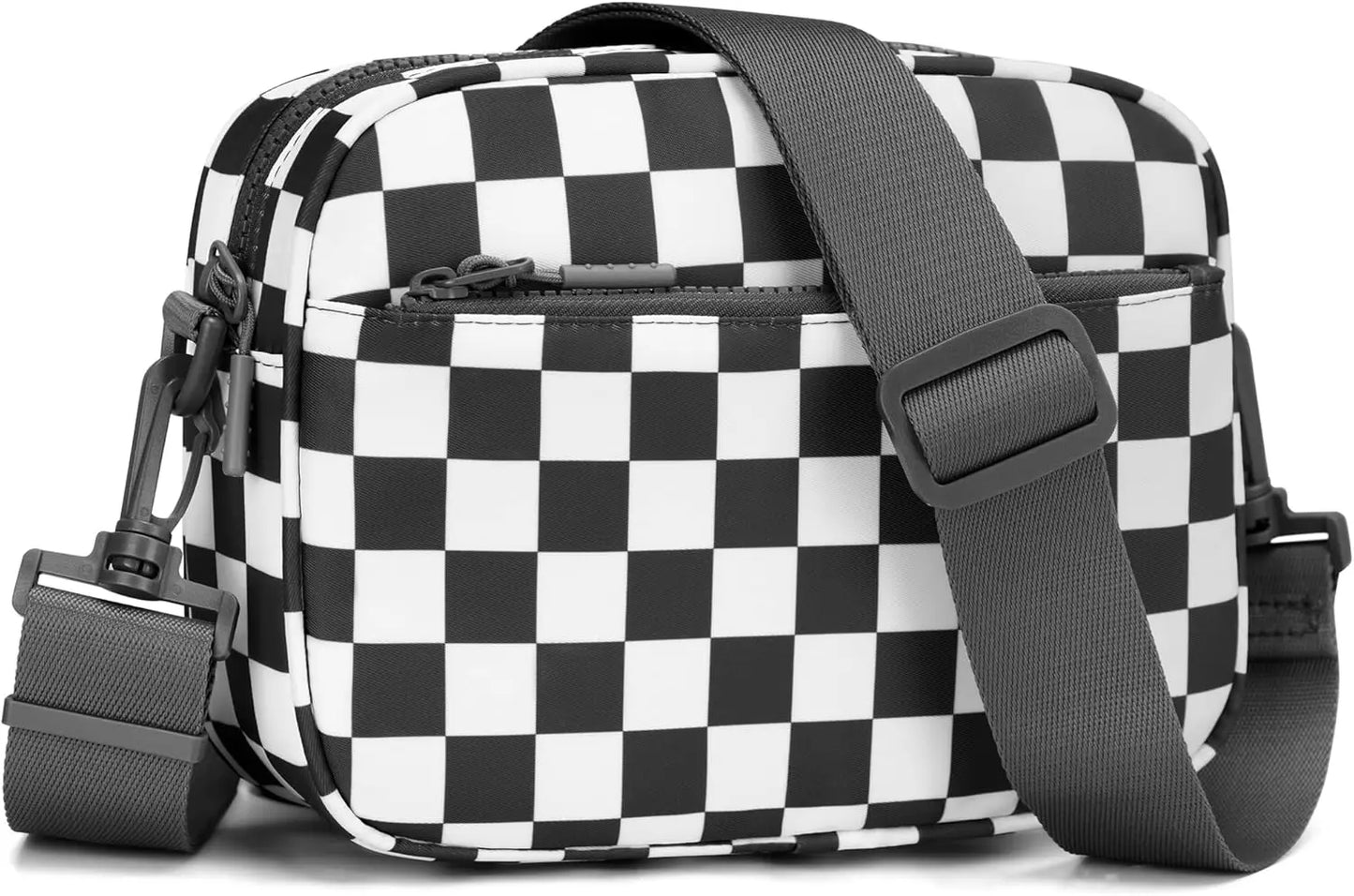 Small Checkered Crossbody Bag for Women Cute Purses Trendy Shoulder Handbags Wide Strap Anti theft Travel Purses Handbag Shoulder Bag, Cute Cross Body Wallet