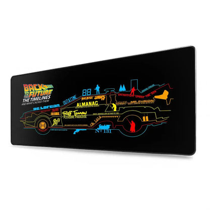 Come Back To The Future Mouse Pad Tablet Laptop xl desktop mouse mat cute HD printing Gaming keyboard pad Player 90x40 cm