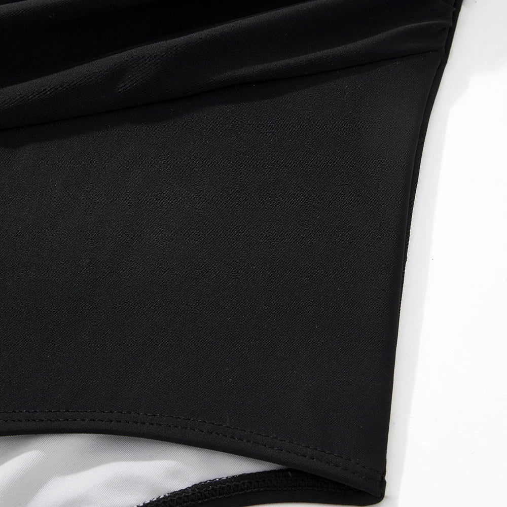 2026 New Sexy V-Neck One Piece Swimsuit For Women Plus Size Swimwear Female Bathing Suits Summer Beach Wear XL Size Swimsuit