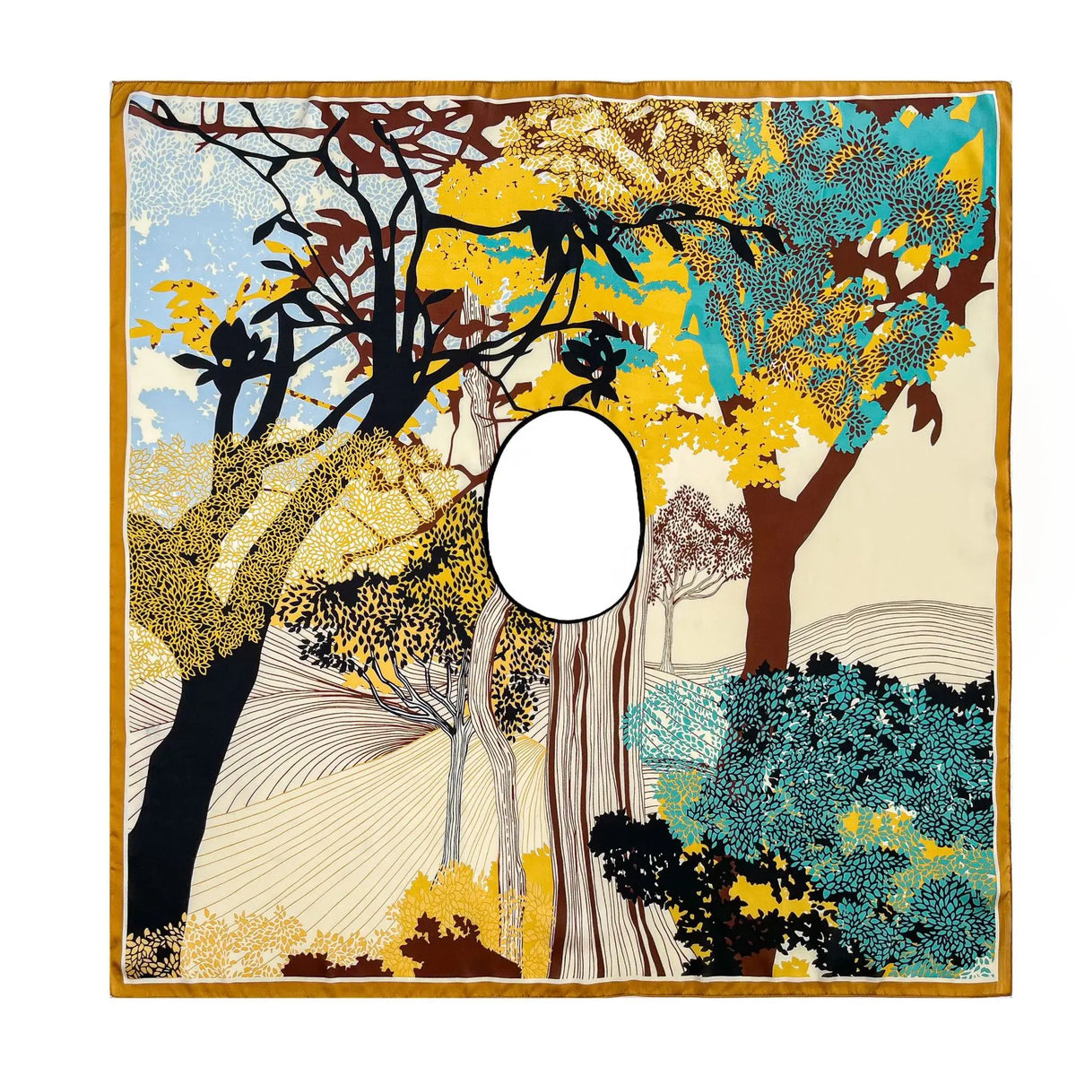 Women's Satin Silk Scarf Multi-Way Wrap, UPF 50+ Sun Veil & Beach Pareo, Lightweight Cover-Up Shawl