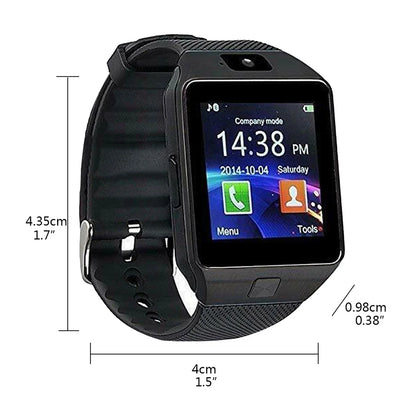 Watch Smart DZ09 Wristwatch Support SIM Card 1.56 inch Touch Screen Bracelet Multimedia Remote Equipment White