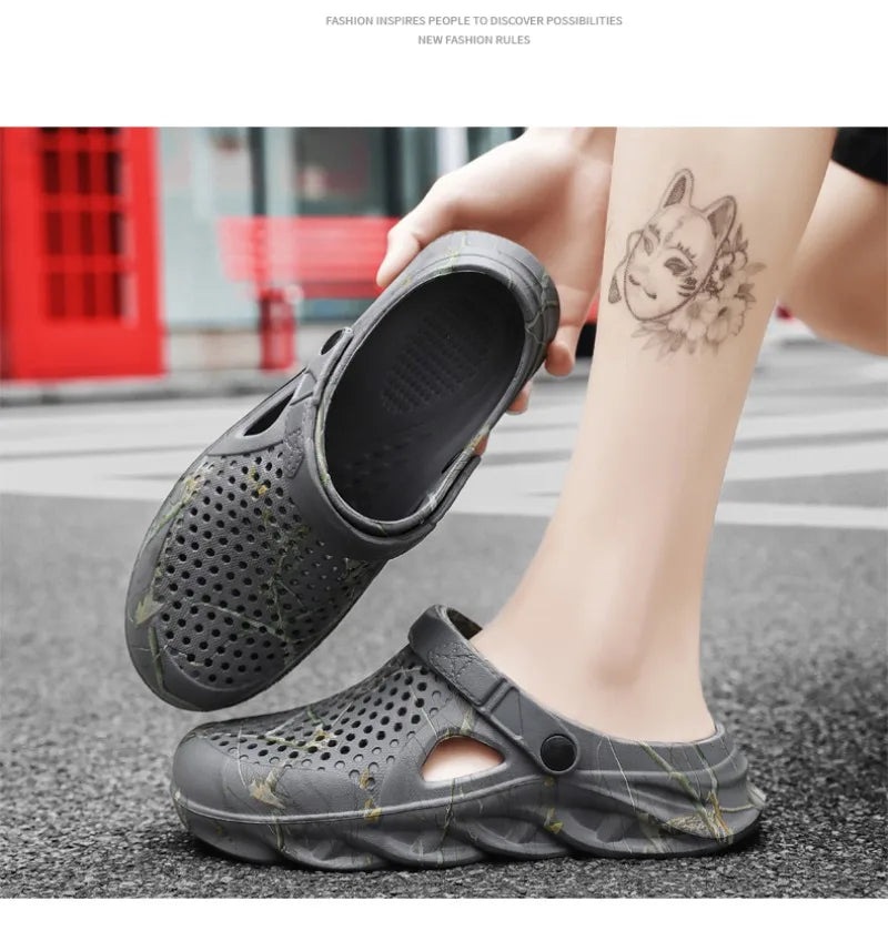 Plus Size 46 47 Summer Sandals for Men and Women Breathable EVA Beach Slippers Men Clogs Men Flip Flops Comfort Men Casual Shoes