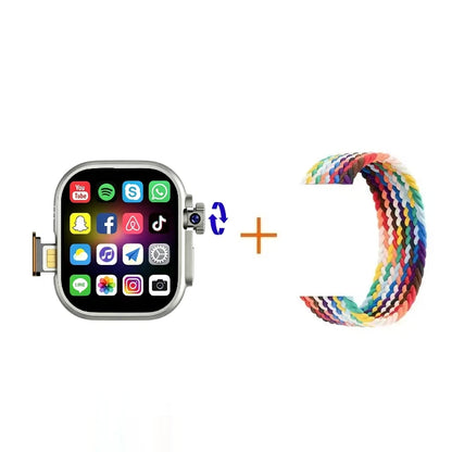 4G Android Smart Watch DW200 Amoled Smartwatch+1/3pcs straps 64GB Rom Heart Rate SmartWatch Men women support SIM Card GPS WIFI