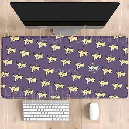 Gaming Pokemon Mimikyu Anime Kawaii PC Mouse Pad Keyboard Overlock Larger Mousepad PC Offices Non-slip Base HD Printing Desk Mat