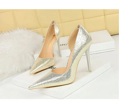 BIGTREE Shoes Sequin Cloth Women Pumps Fashion Wedding Shoes Luxury High Heels Women Shoes Stilettos Heels Sexy Party Shoes 2026