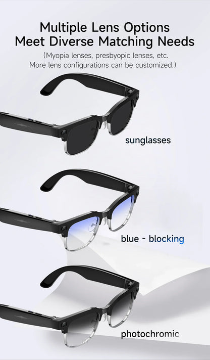 AI Smart Glasses To Take Photos Videos 800W HD Camera Intelligent Translation Photo-taking And Object Recognition Smart Glasses