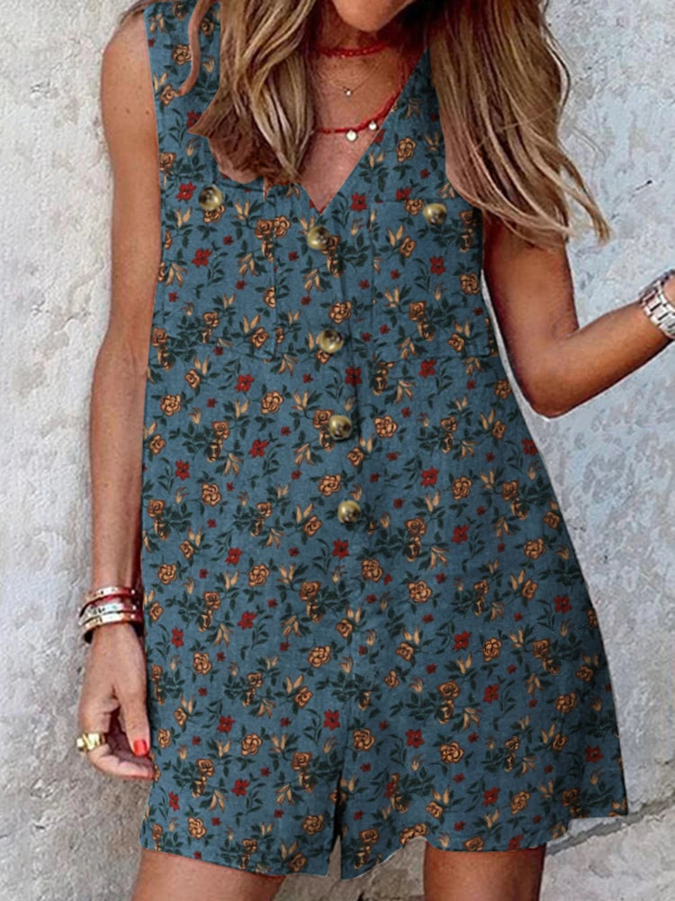 Stylish Women V Neck Sleeveless Rompers 2023 ZANZEA Summer Jumpsuits Short Playsuits Casual Solid Loose Beach Overalls Oversized