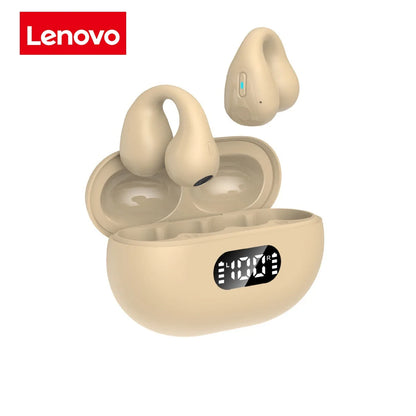 Lenovo Original Bone Conduction TWS Earbuds Ambie Sound Earcuffs Ear Earring Wireless Bluetooth Earphones Sport Headset